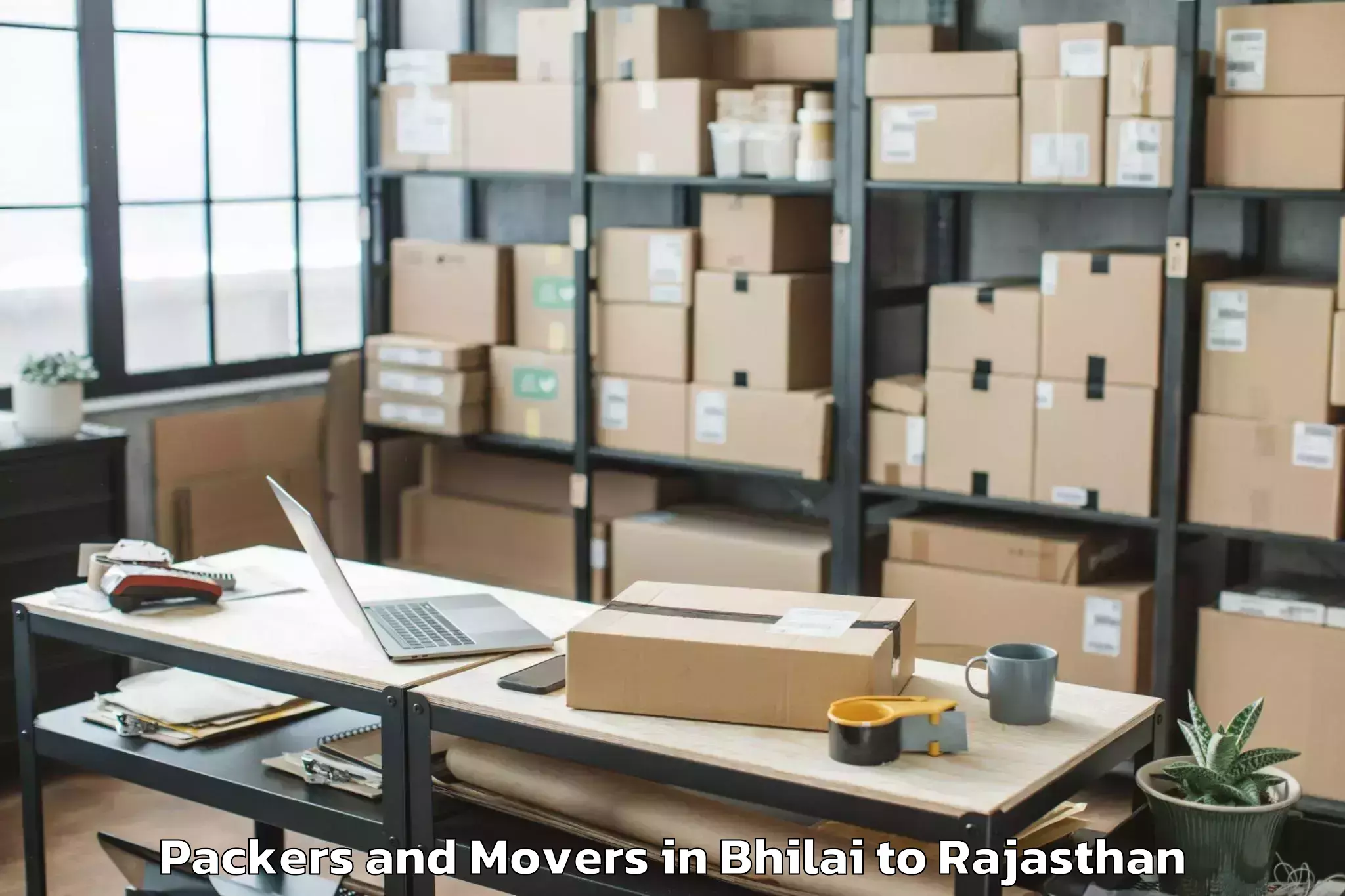 Bhilai to Singhania University Jhunjhunu Packers And Movers Booking